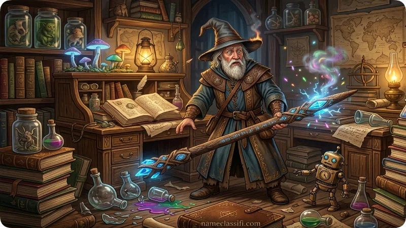 Funny Fantasy Wizard