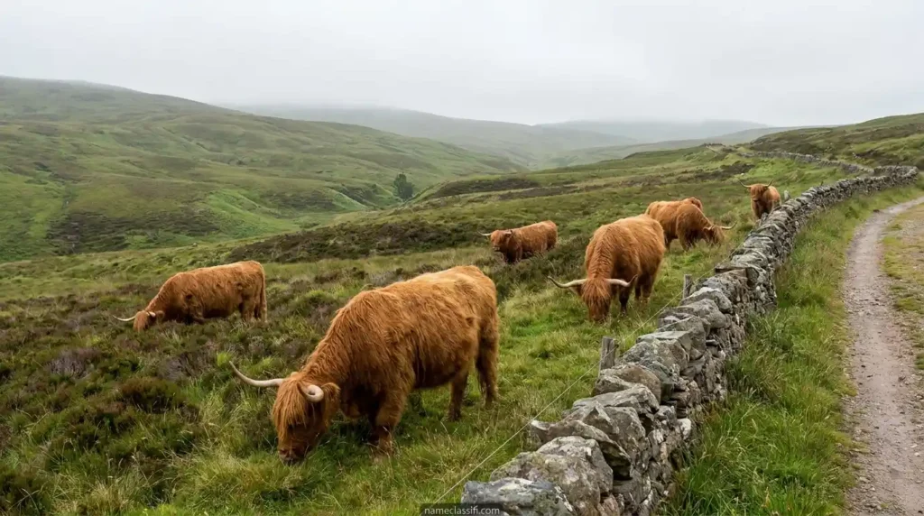 Scottish and Gaelic Highland Cattle Names