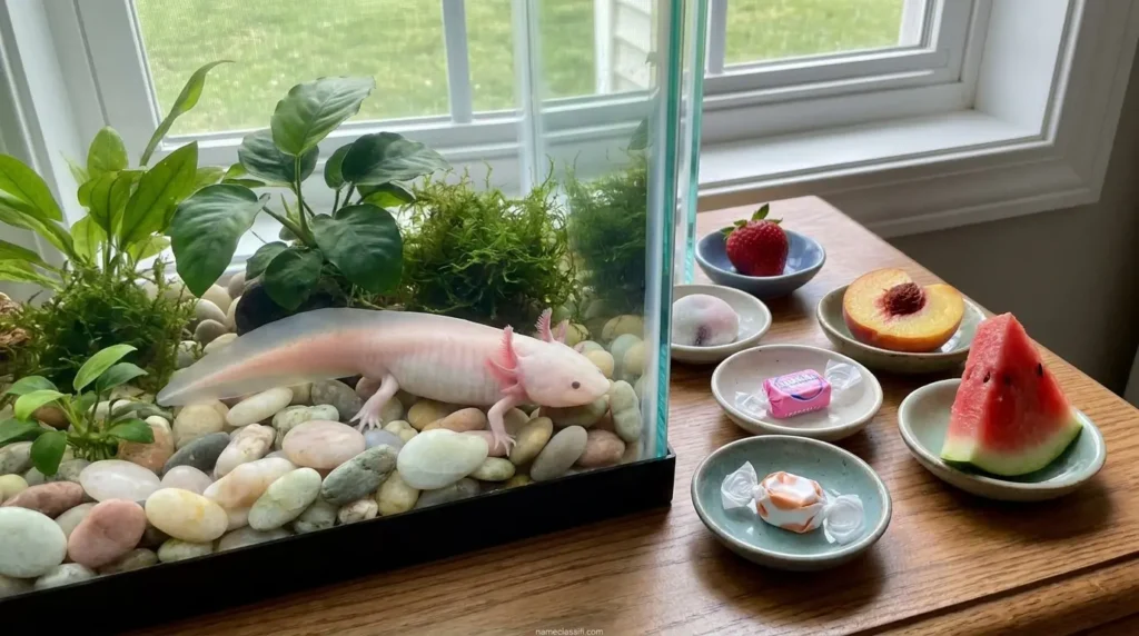 Sweet Food Pink Axolotl Names